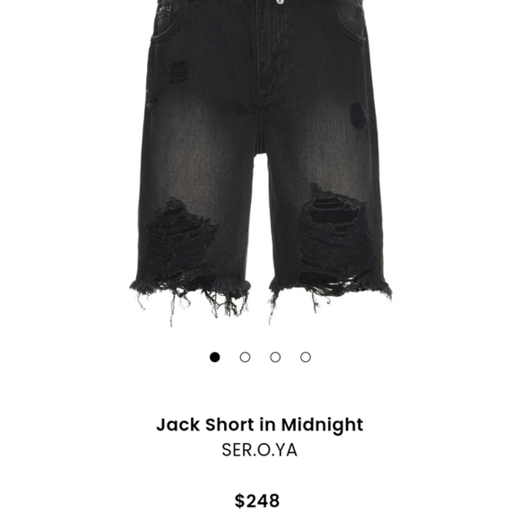 NWT Revolve SER.O.YA JACK DISTRESSED VINTAGE STRAIGHT SHORTS - Picture 5 of 7